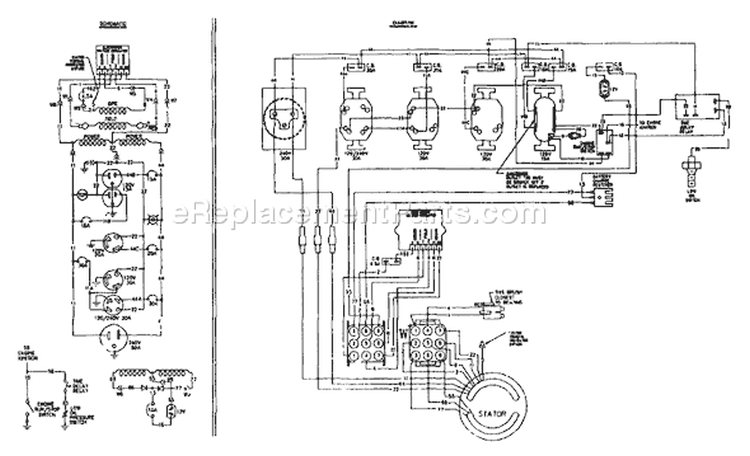 Page D Diagram and Parts List for 9099-0  Briggs and Stratton Generator